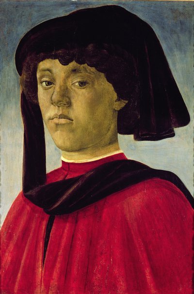 Porträt eines jungen Mannes von Sandro Botticelli